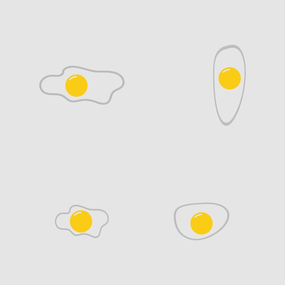 omelet pictogram, ei pictogram vectorillustratie vector