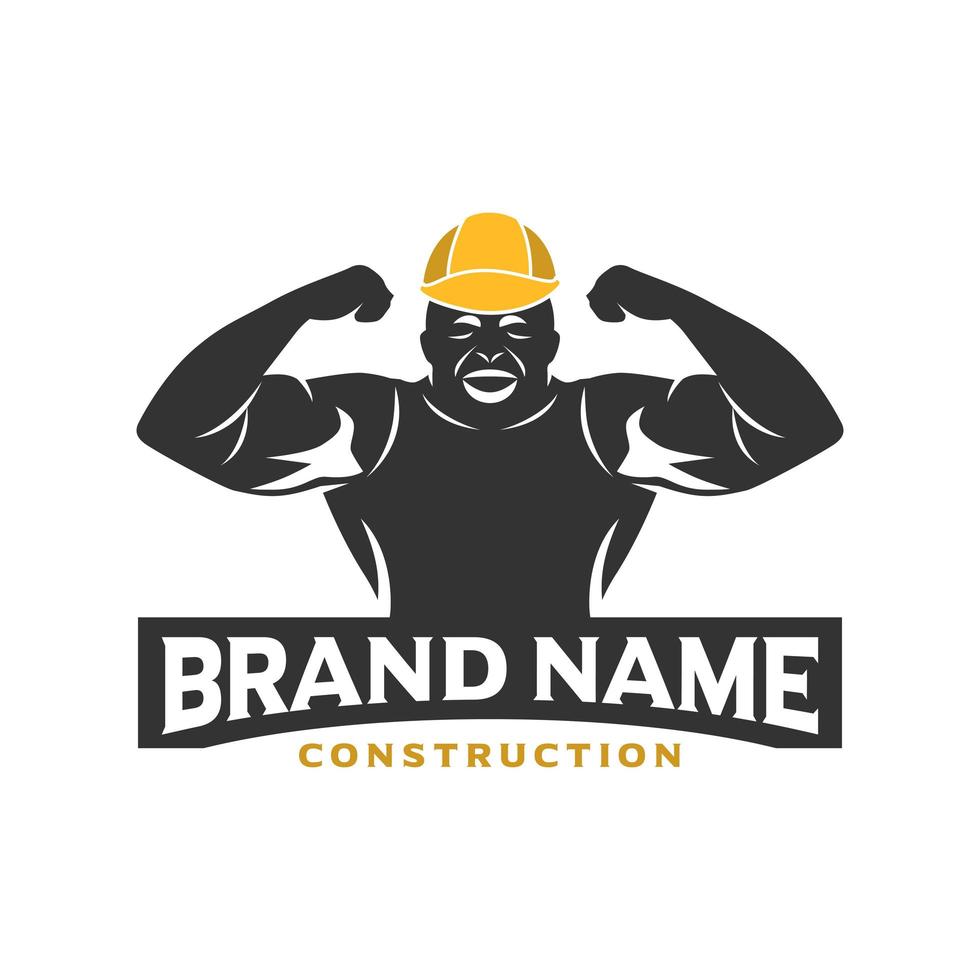 logo ontwerp van bouwvakkers vector
