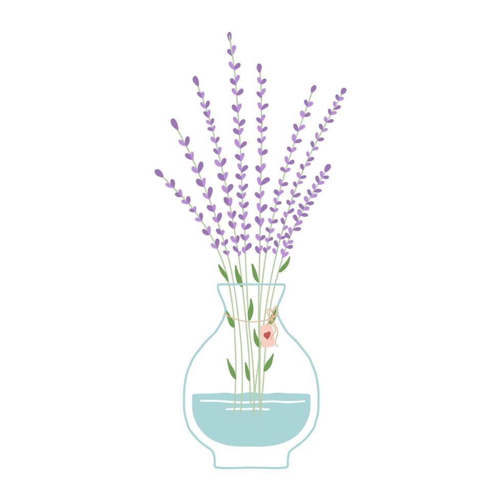 mooie bloeiende compositie met bladeren en stengel geïsoleerd op wit. bloeiende planten en kruiden. prachtig boeket bloemen met decoratieve takken in vaas platte vectorillustratie. vector