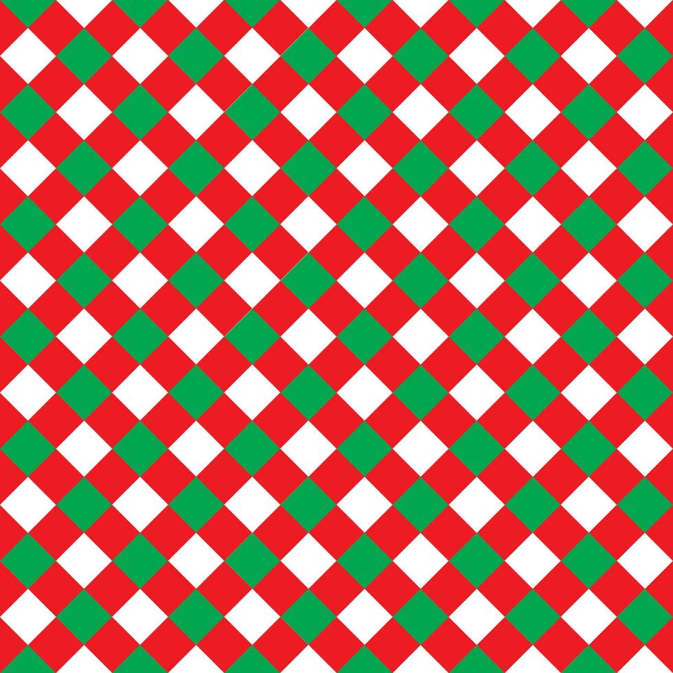 patroon naadloze kerst rood en groen voor papier cadeau stof achtergrond enz. vector