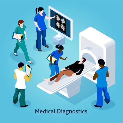 Op receptie bij Doctor Isometric Composition vector