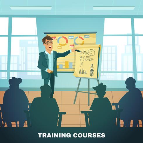 School training cursussen onderwijs Poster vector