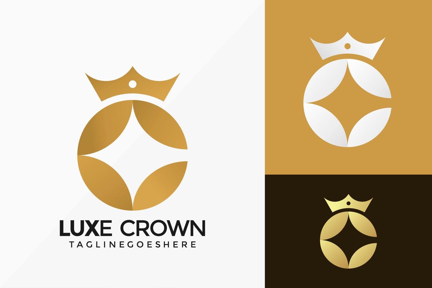 letter c luxe kroon vector embleemontwerp. abstract embleem, ontwerpen concept, logo's, logo element voor sjabloon.