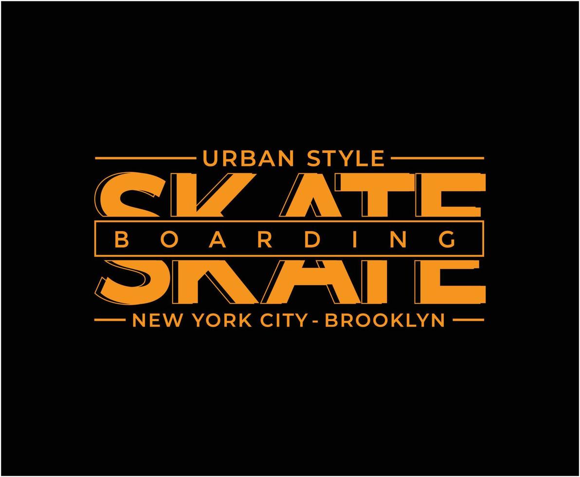skate boarding typografie vector t-shirt ontwerp