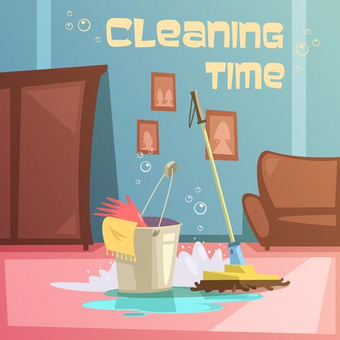 Schoonmaakservice illustratie vector