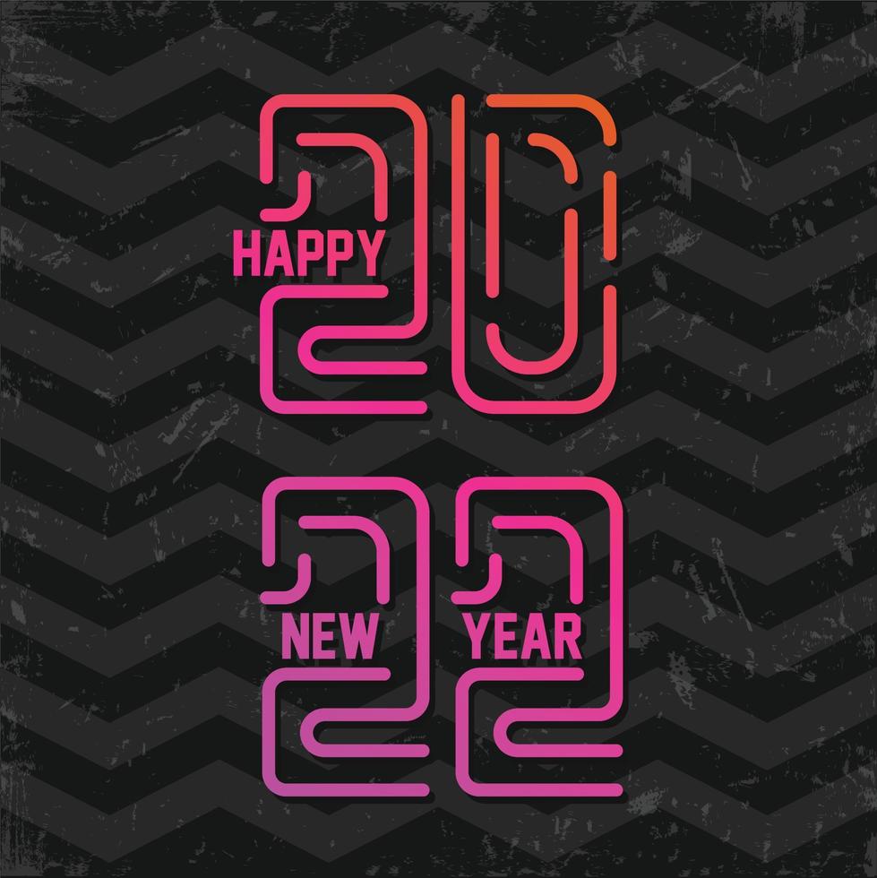 2022 happy new year viering banner vector