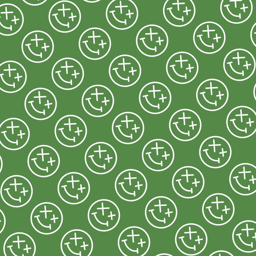 specificeren Chemicaliën Conjugeren naadloze patroon met schattige smiley verspilde doodle gezichtsvorm groen  gras witte achtergrond klaar voor uw ontwerp verpakking 4785290 - Download  Free Vectors, Vector Bestanden, Ontwerpen Templates