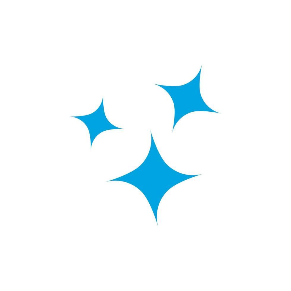 blauwe ster sparkle pictogram ontwerp vectorillustratie. vector