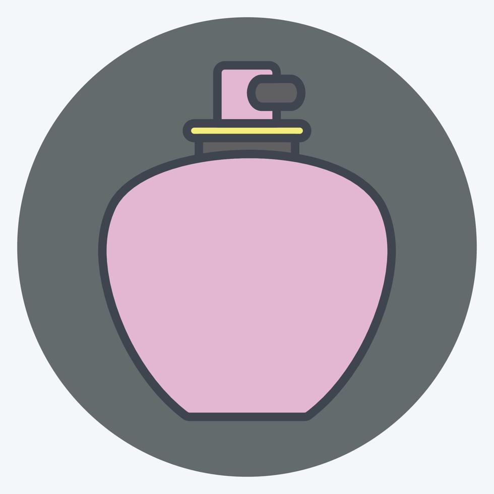pictogram parfum 1 - kleur mate stijl - eenvoudige illustratie, goed voor afdrukken, aankondigingen, enz vector