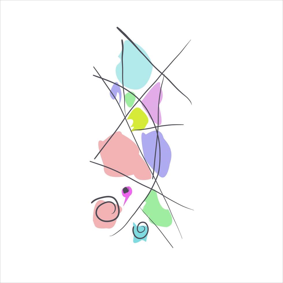 abstracte kunst achtergrond met hedendaagse kunst sjabloon vector. vector