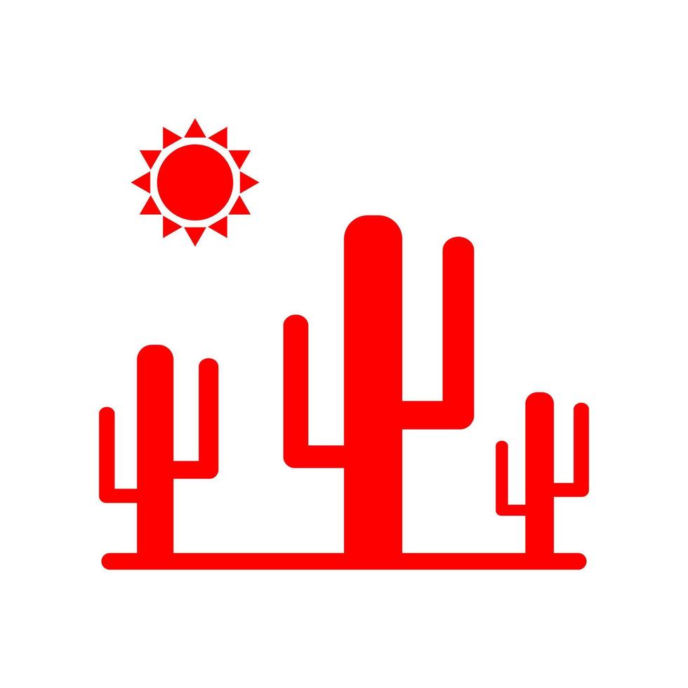 cactus op een witte achtergrond vector