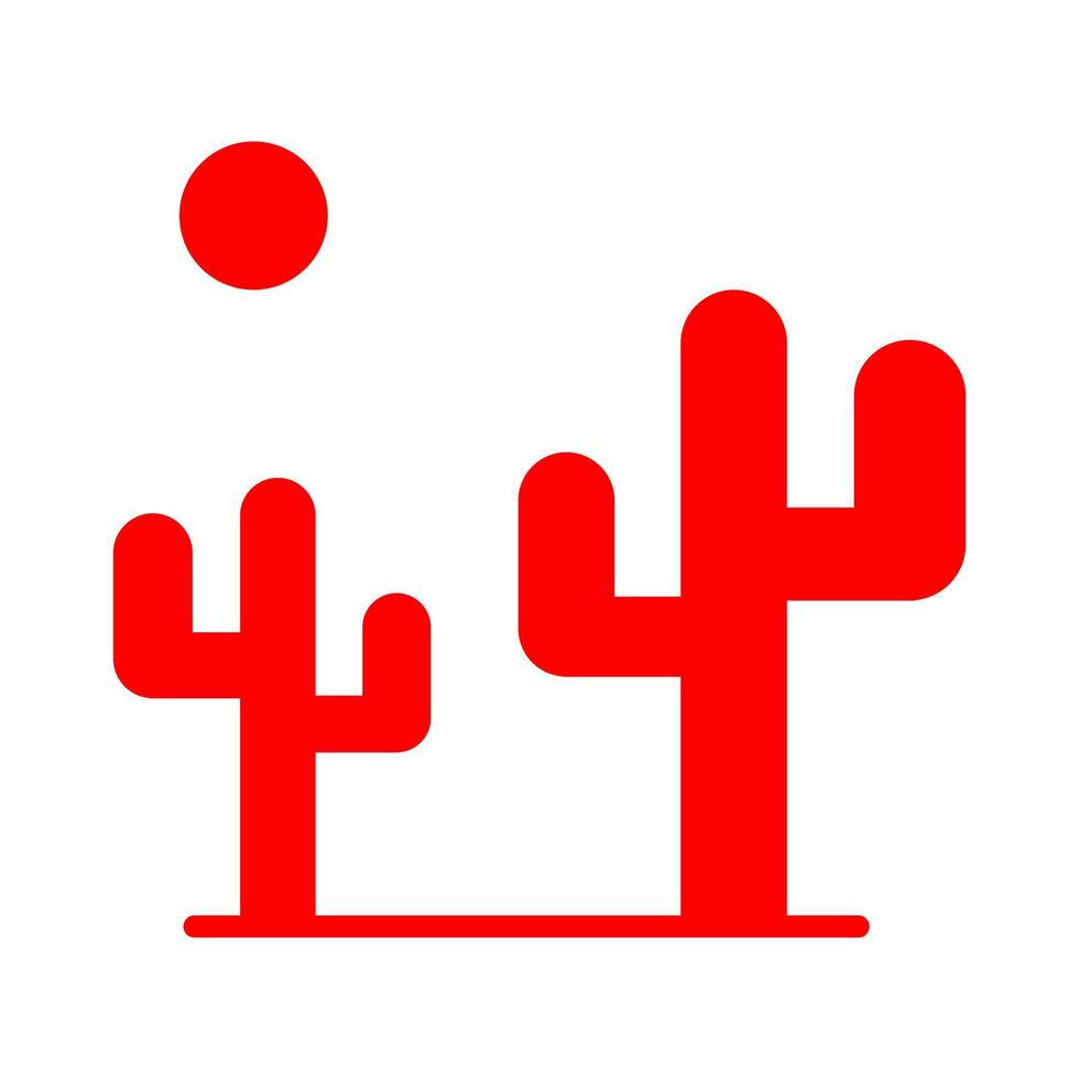 cactus op een witte achtergrond vector