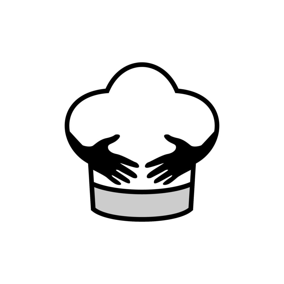 illustratie vectorafbeelding van chef-kok hoed logo. perfect te gebruiken voor technologiebedrijf vector