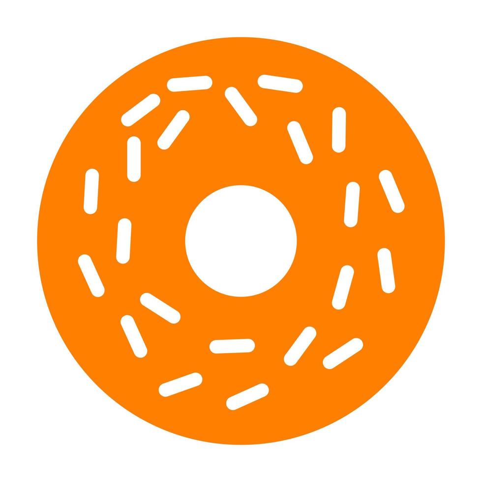 donut op witte achtergrond vector