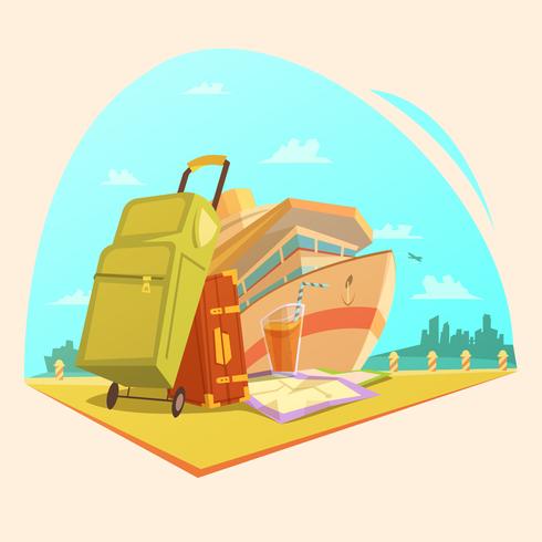 Voyage Cartoon Concept vector