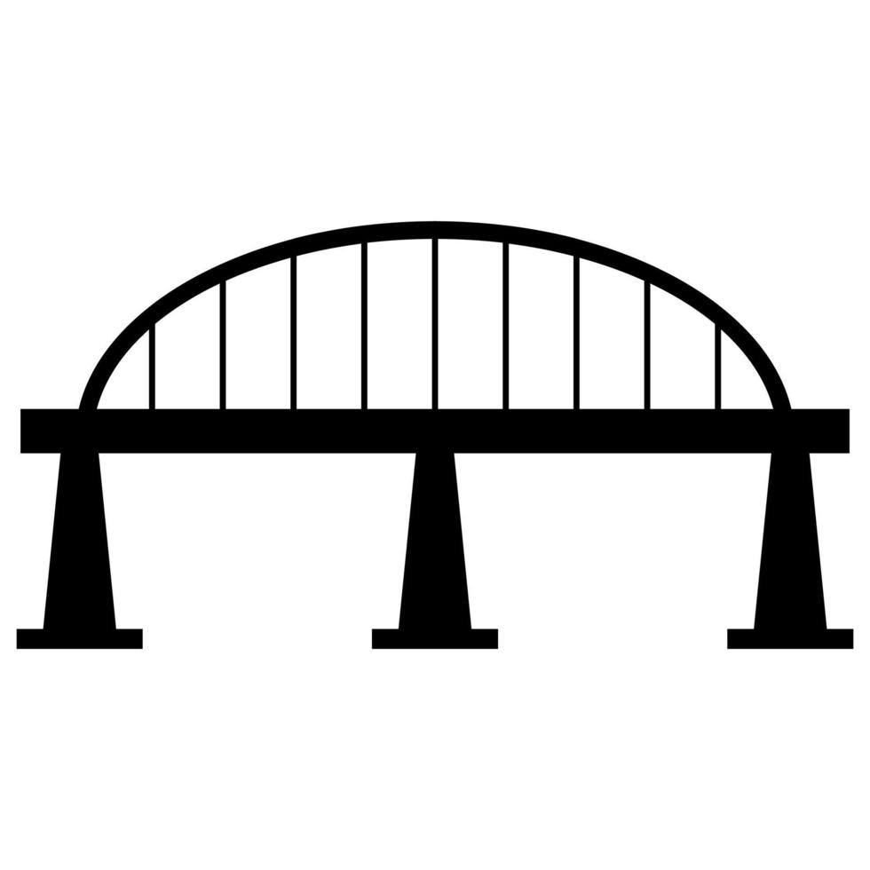 brug op witte achtergrond vector