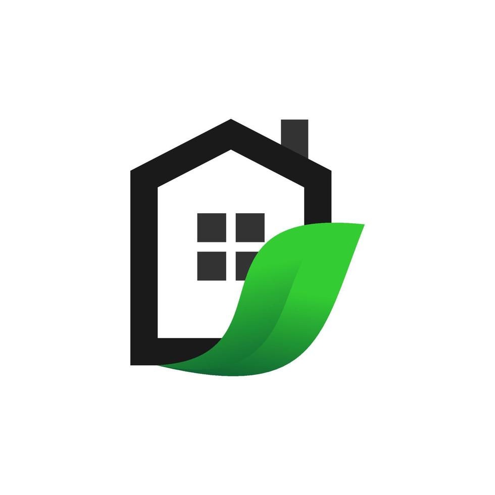 illustratie vectorafbeelding van eco huis logo. perfect te gebruiken voor technologiebedrijf vector