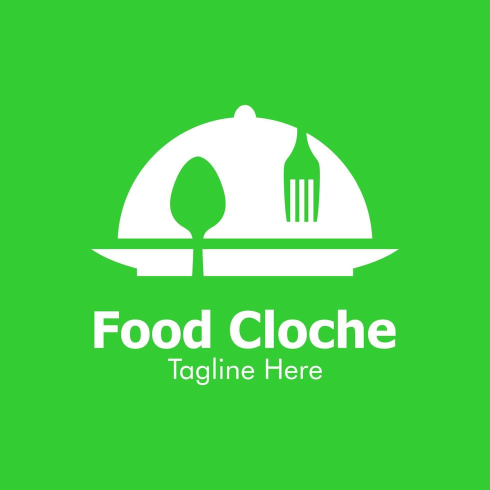 illustratie vectorafbeelding van voedsel cloche logo. perfect te gebruiken voor voedingsbedrijf vector