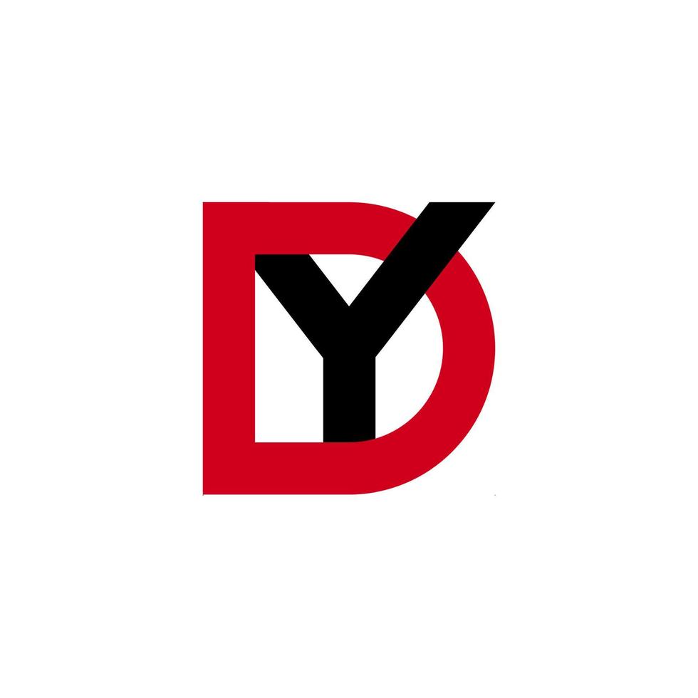 illustratie vectorafbeelding van moderne dy brief logo. perfect te gebruiken voor technologiebedrijf vector