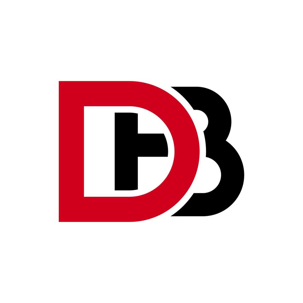 illustratie vectorafbeelding van moderne db letter logo. perfect te gebruiken voor technologiebedrijf vector