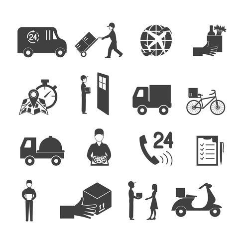 Levering Icon Set vector