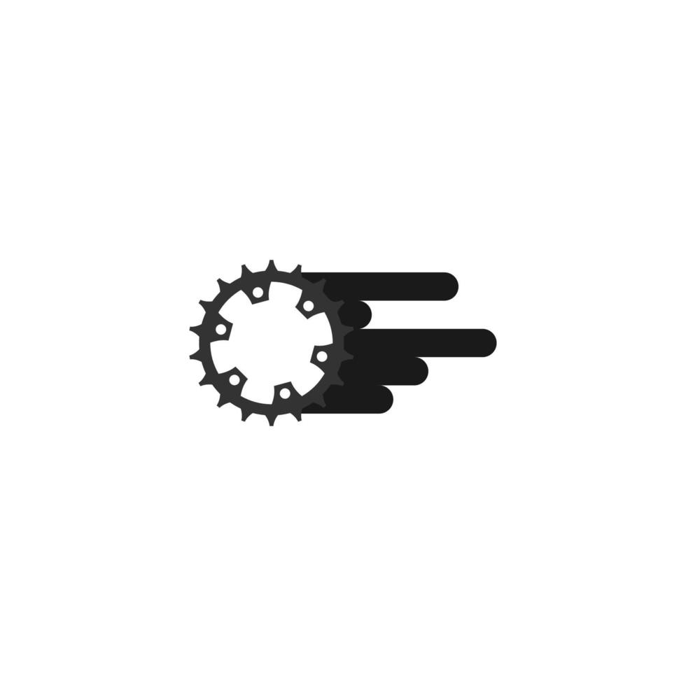 illustratie vectorafbeelding van fiets versnelling logo vector