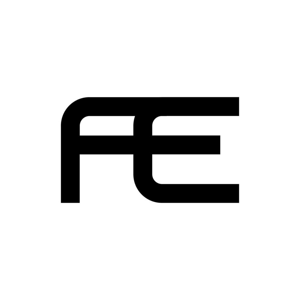 illustratie vectorafbeelding van moderne fe brief logo. perfect te gebruiken voor technologiebedrijf vector