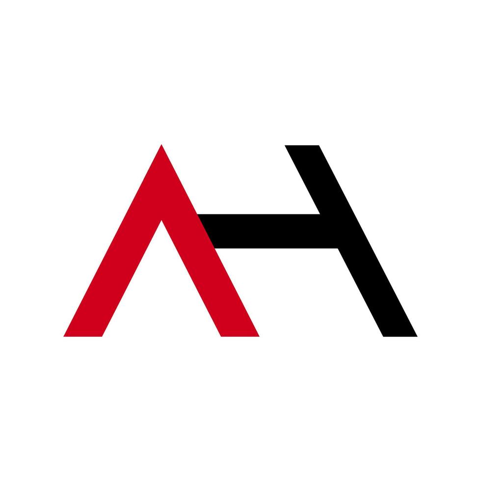 illustratie vectorafbeelding van moderne ah brief logo. perfect te gebruiken voor technologiebedrijf vector