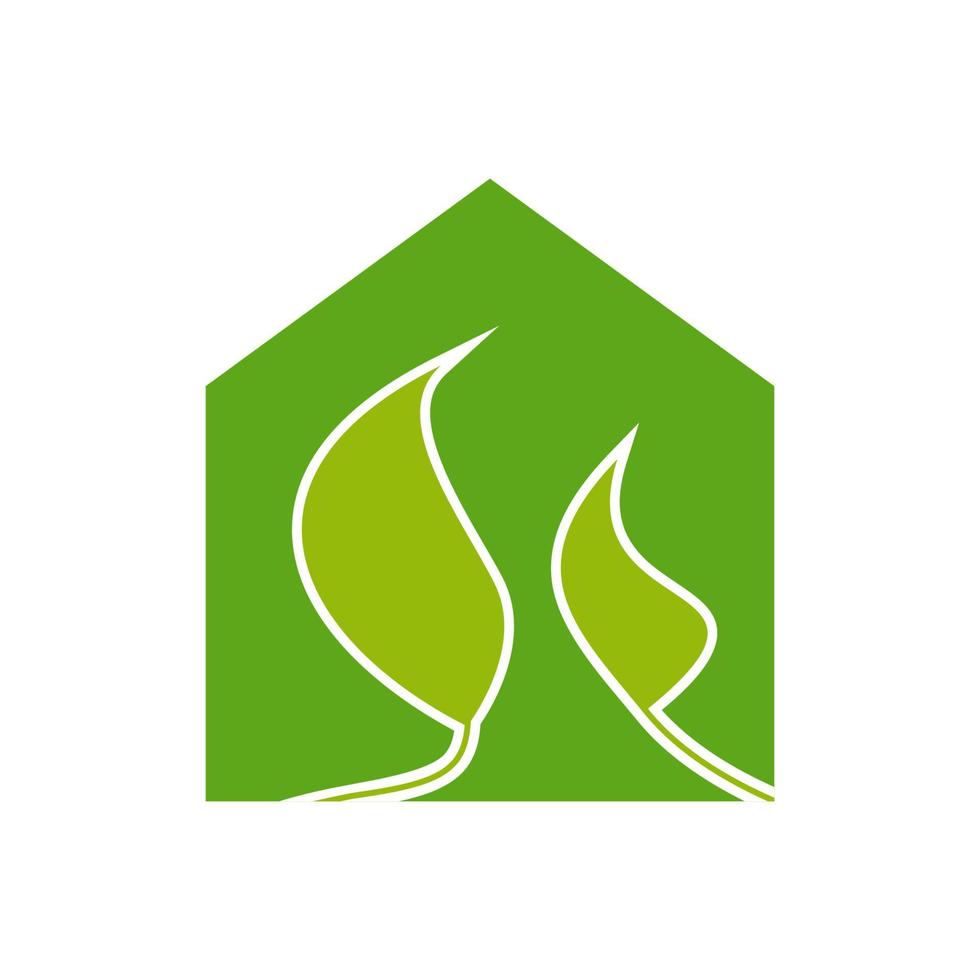 illustratie vectorafbeelding van eco gebouw logo vector