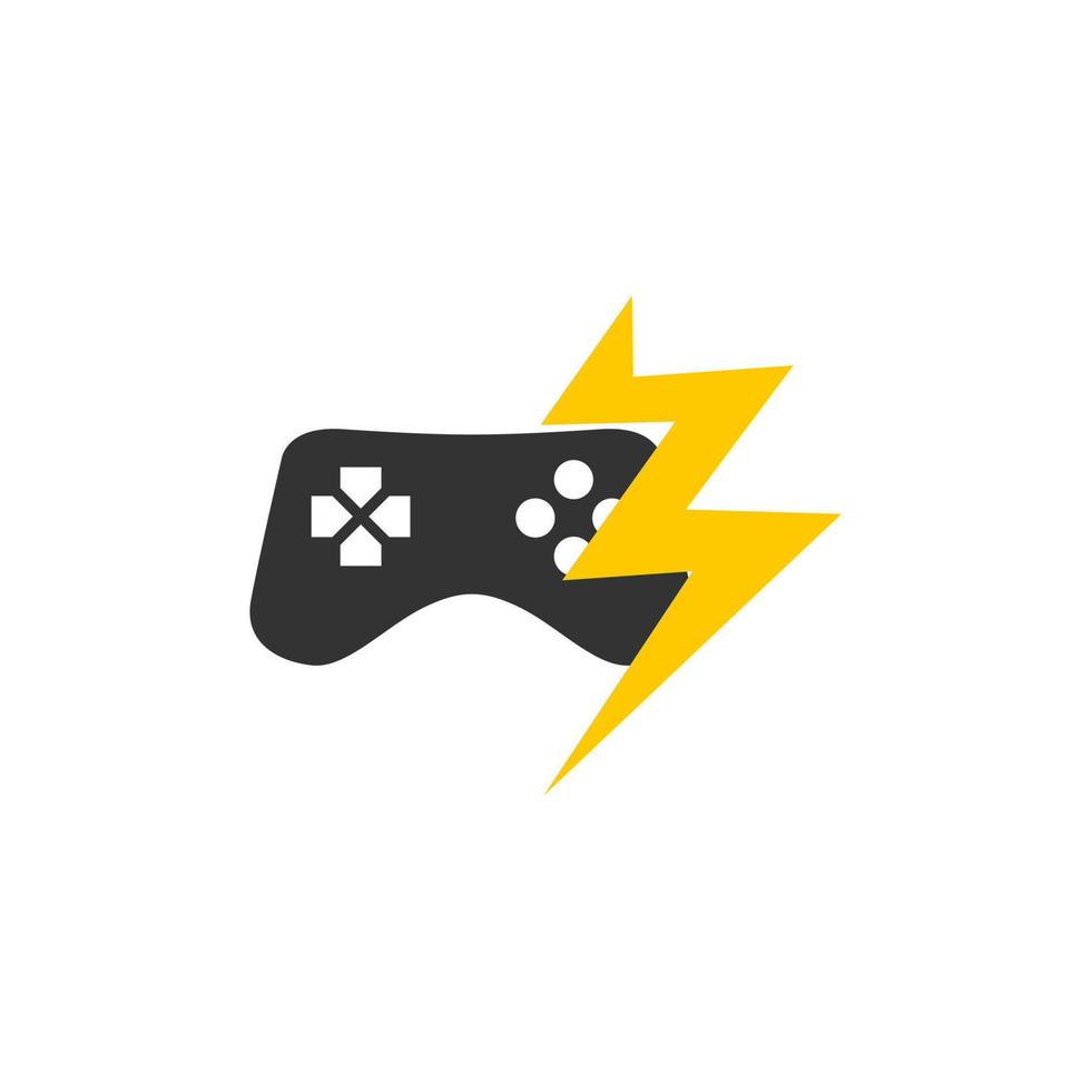 illustratie vectorafbeelding van Thunder joystick logo. perfect te gebruiken voor technologiebedrijf vector