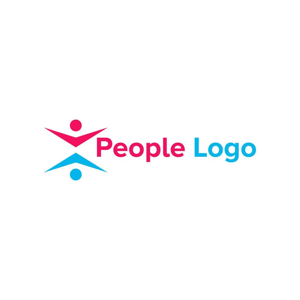 illustratie vectorafbeelding van mensen logo vector