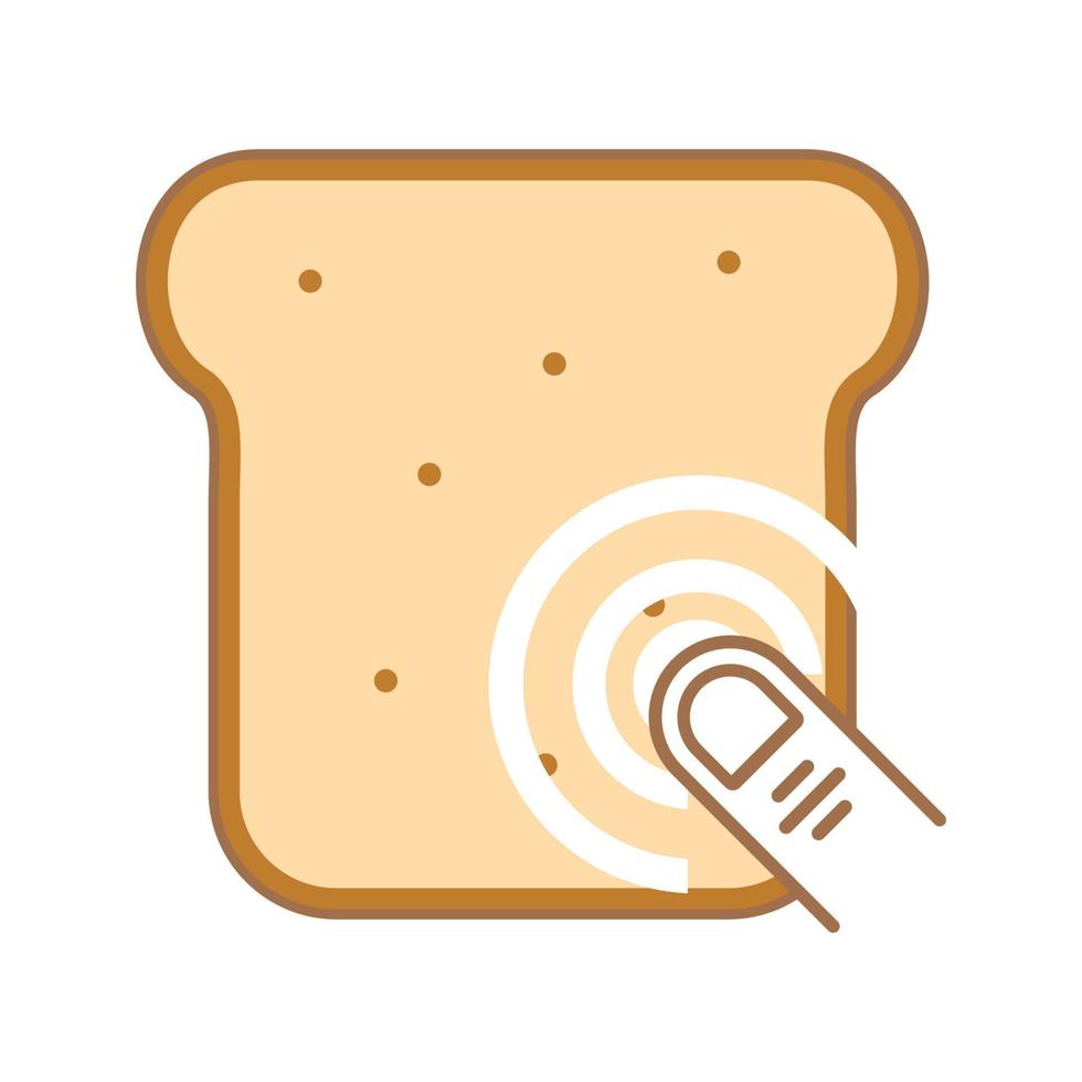 illustratie vectorafbeelding van brood logo. perfect te gebruiken voor technologiebedrijf vector