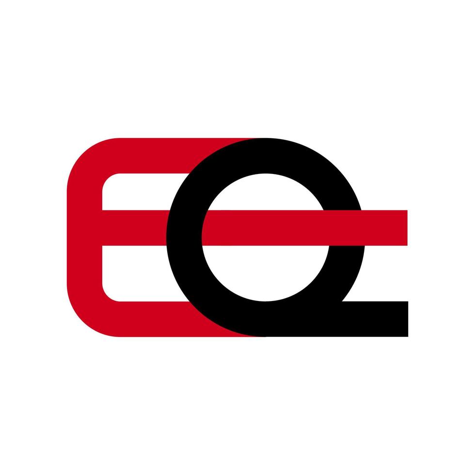 illustratie vectorafbeelding van moderne eq brief logo. perfect te gebruiken voor technologiebedrijf vector