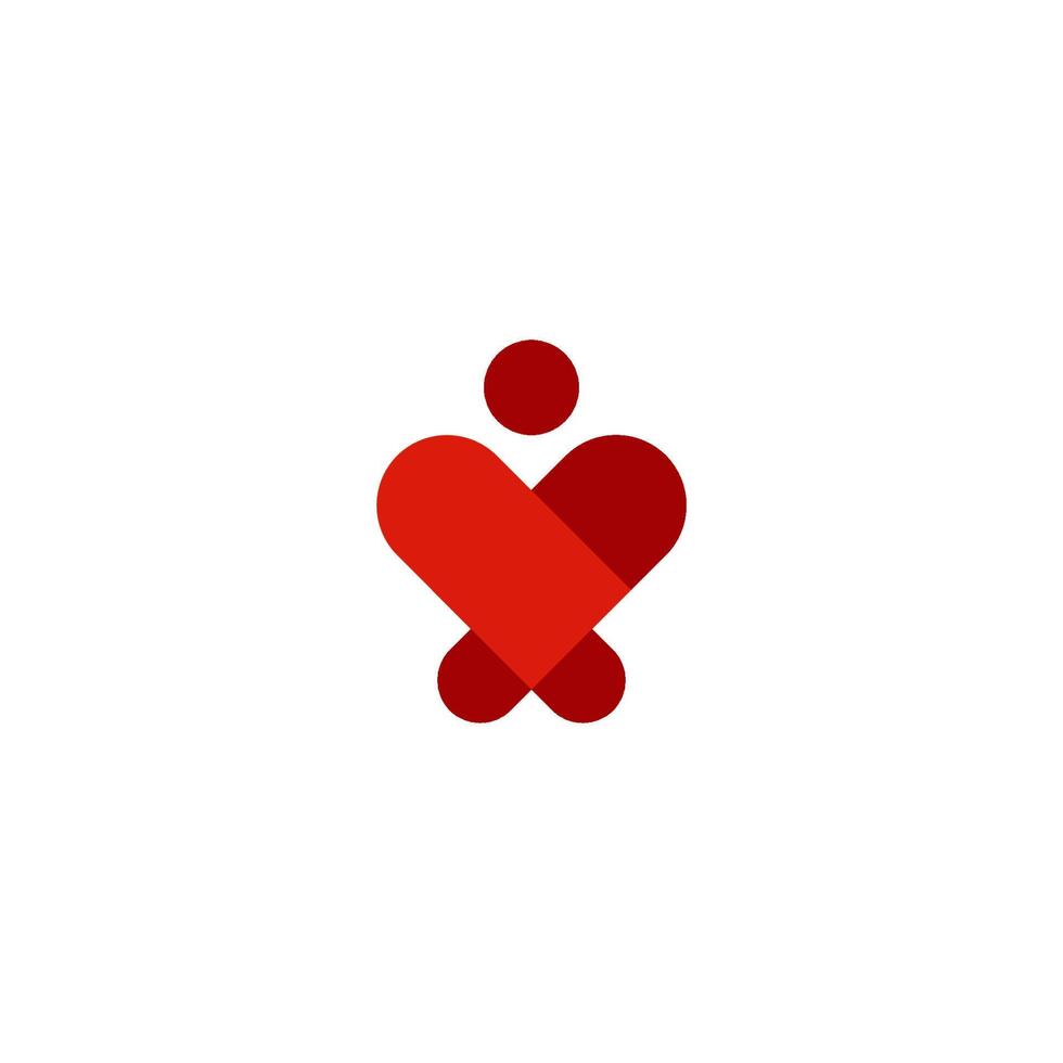 illustratie vectorafbeelding van liefde logo. perfect om te gebruiken voor medisch logo vector