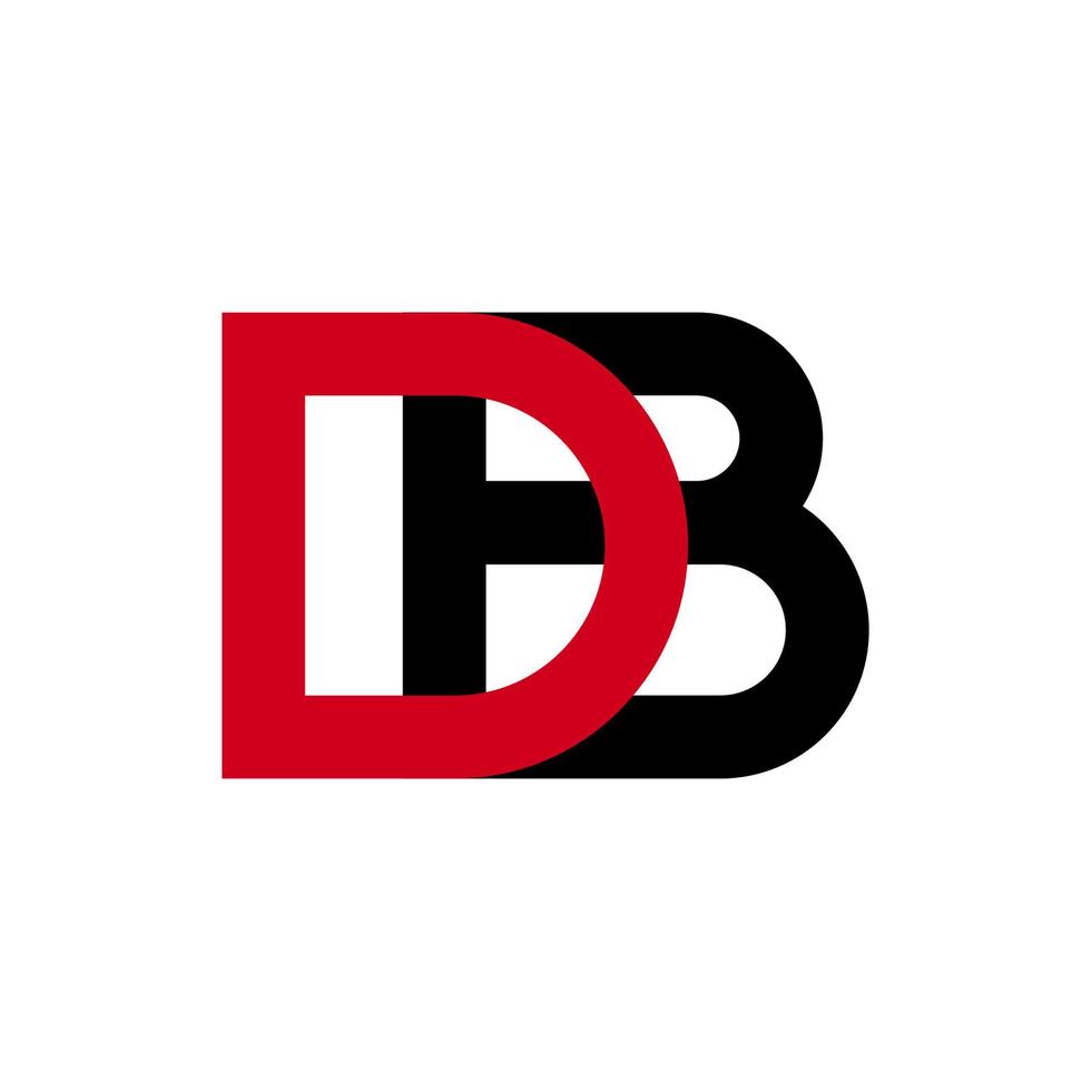 illustratie vectorafbeelding van moderne db letter logo. perfect te gebruiken voor technologiebedrijf vector