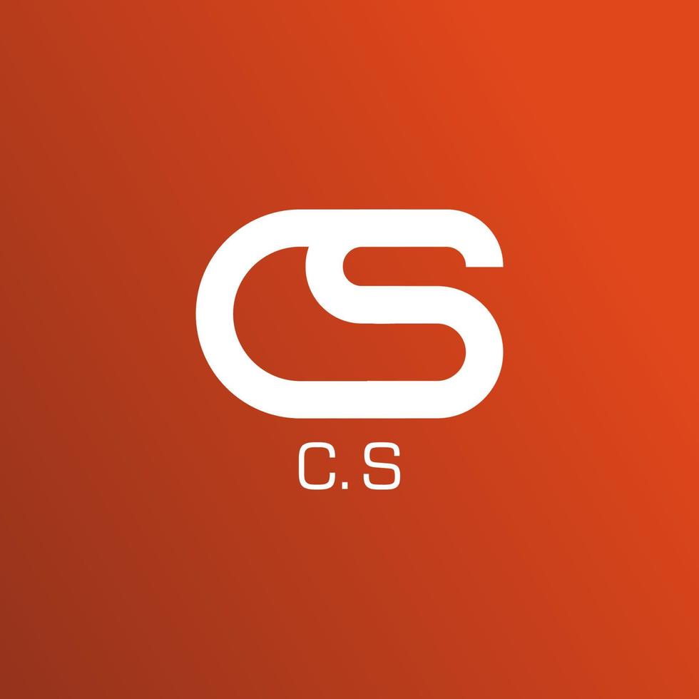 illustratie vectorafbeelding van moderne cs brief logo. perfect te gebruiken voor technologiebedrijf vector