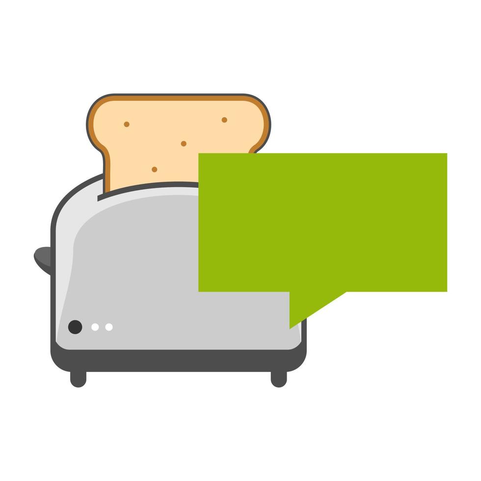 illustratie vectorafbeelding van broodrooster logo. perfect te gebruiken voor technologiebedrijf vector