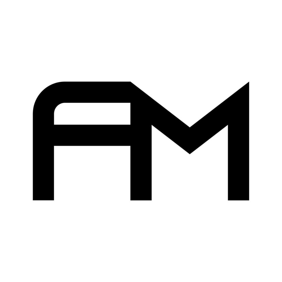 illustratie vectorafbeelding van moderne fm brief logo. perfect te gebruiken voor technologiebedrijf vector