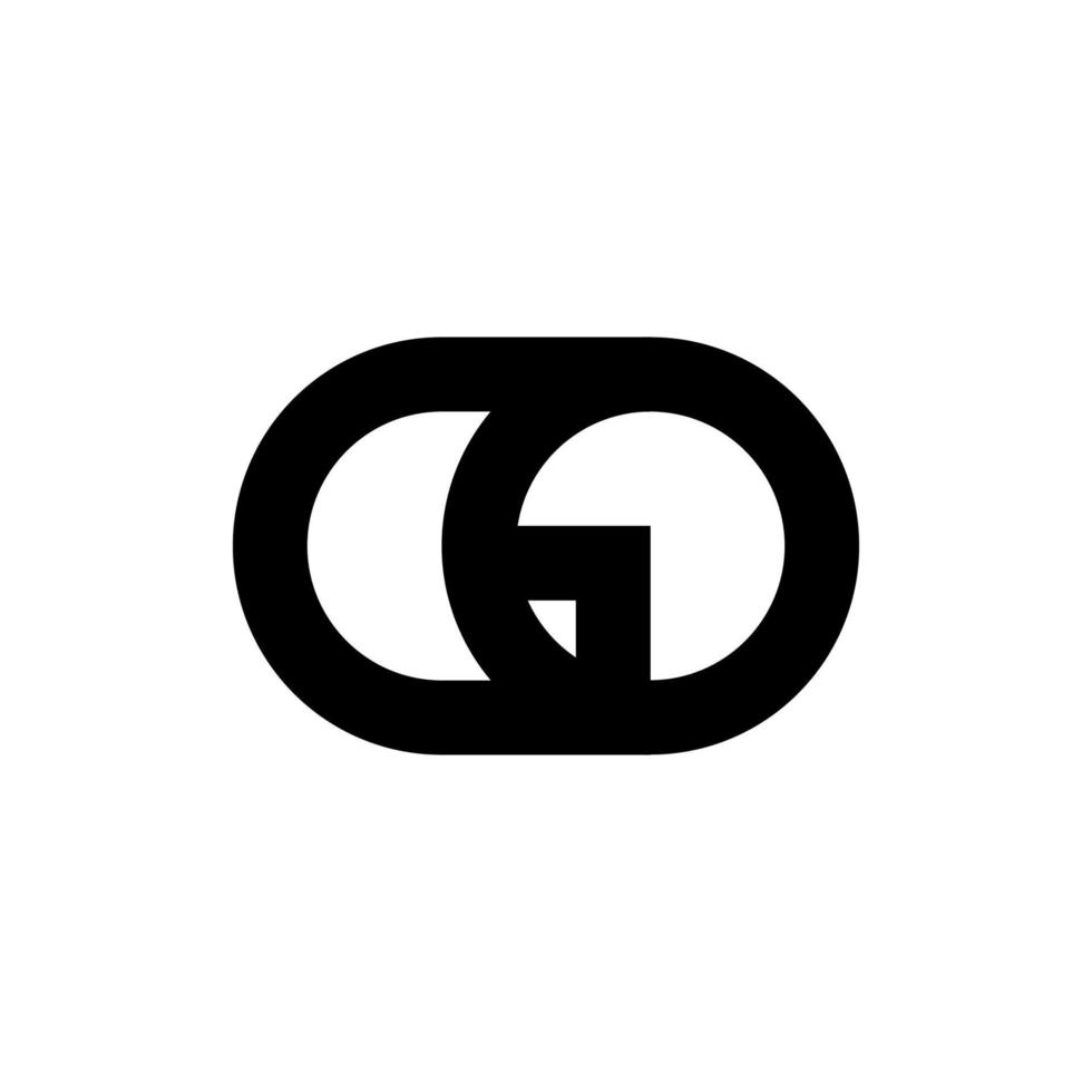 illustratie vectorafbeelding van moderne ga brief logo. perfect te gebruiken voor technologiebedrijf vector