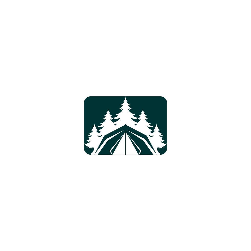 illustratie vectorafbeelding van kamp logo. perfect te gebruiken voor recreatie of outdoor camping bedrijf vector