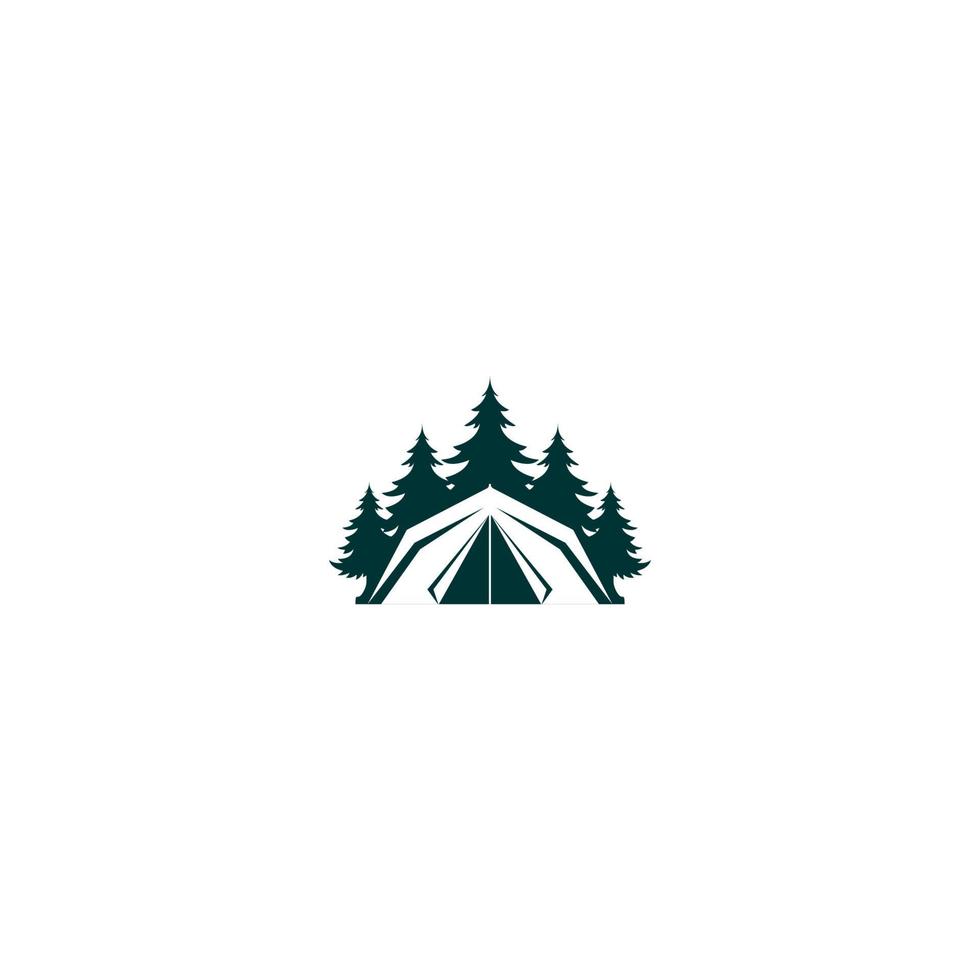 illustratie vectorafbeelding van kamp logo. perfect te gebruiken voor recreatie of outdoor camping bedrijf vector