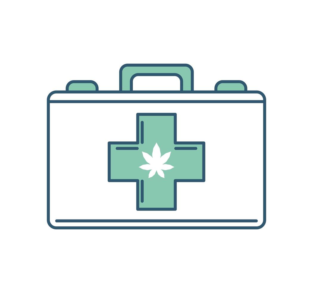 medische kit voor cannabis vector