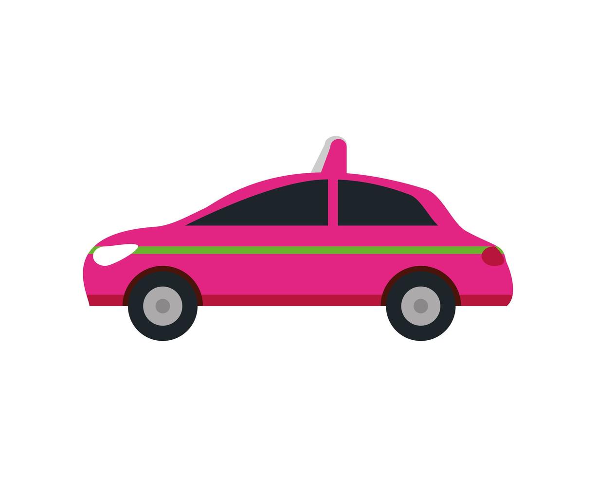 zijaanzicht taxi vector