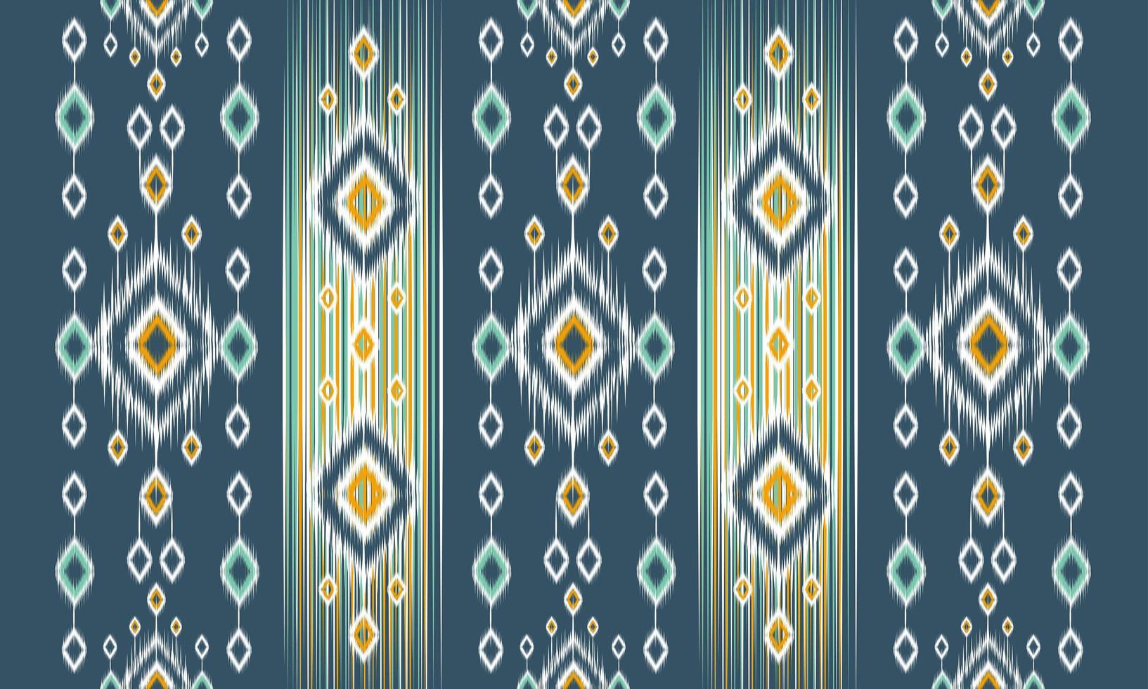 geometrische etnische oosterse ikat patroon traditioneel ontwerp voor achtergrond,tapijt,behang,kleding,inwikkeling,batik,stof,vector illustration.embroidery stijl. vector