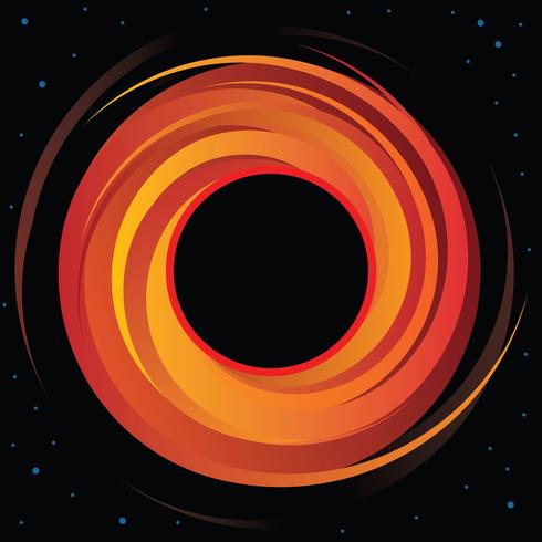 Supermassive Black Hole Vectorafbeelding vector