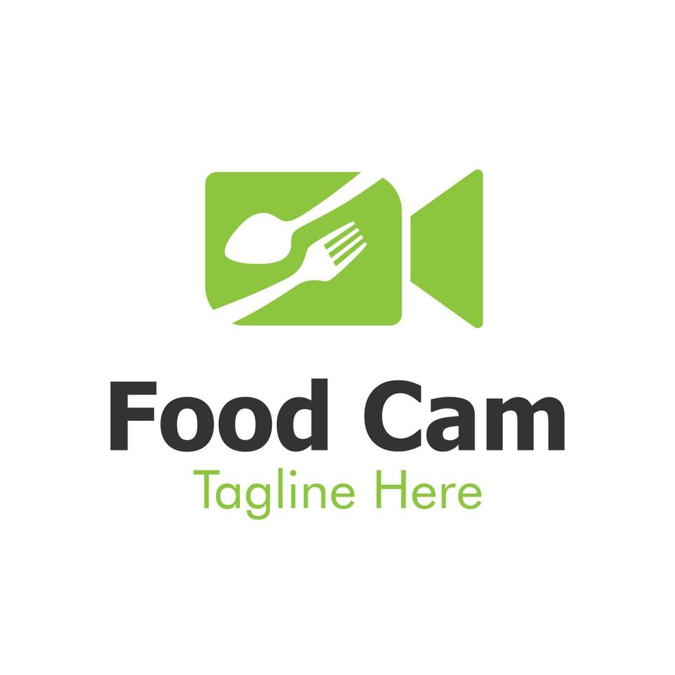 illustratie vectorafbeelding van voedsel cam logo. perfect te gebruiken voor voedingsbedrijf vector