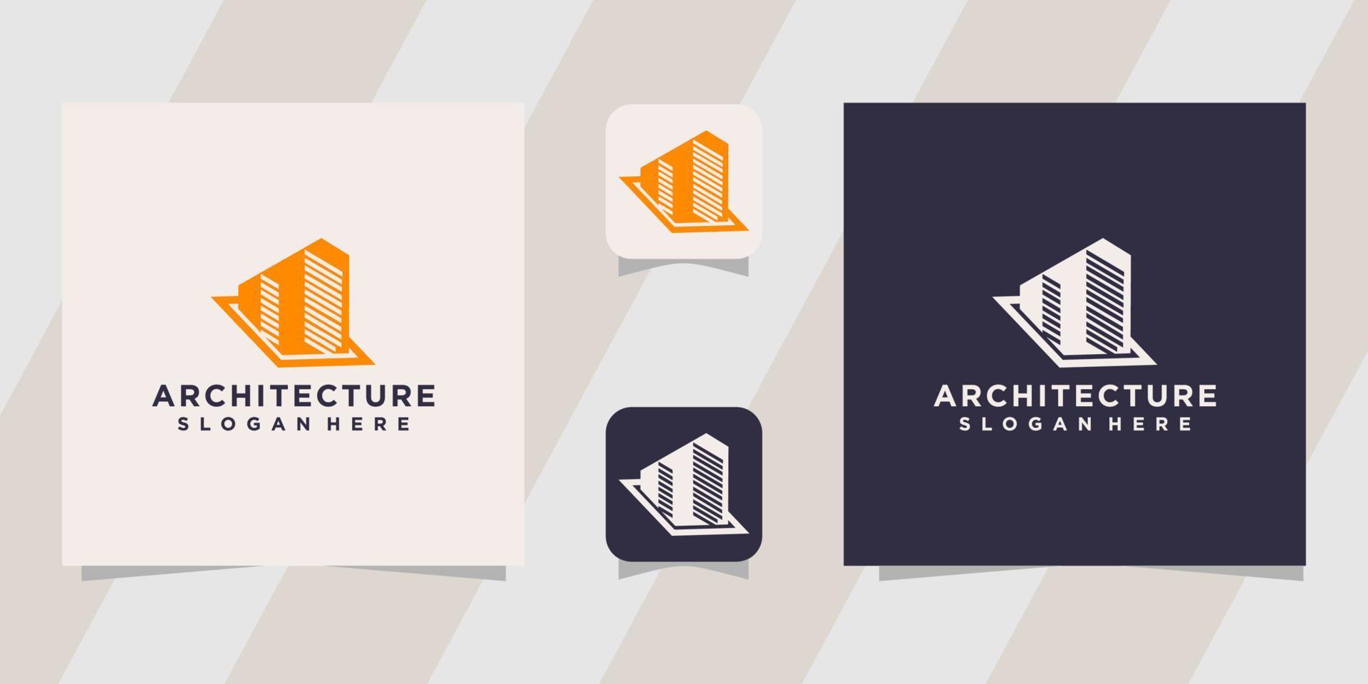 ontwerpsjabloon voor architectuurlogo vector