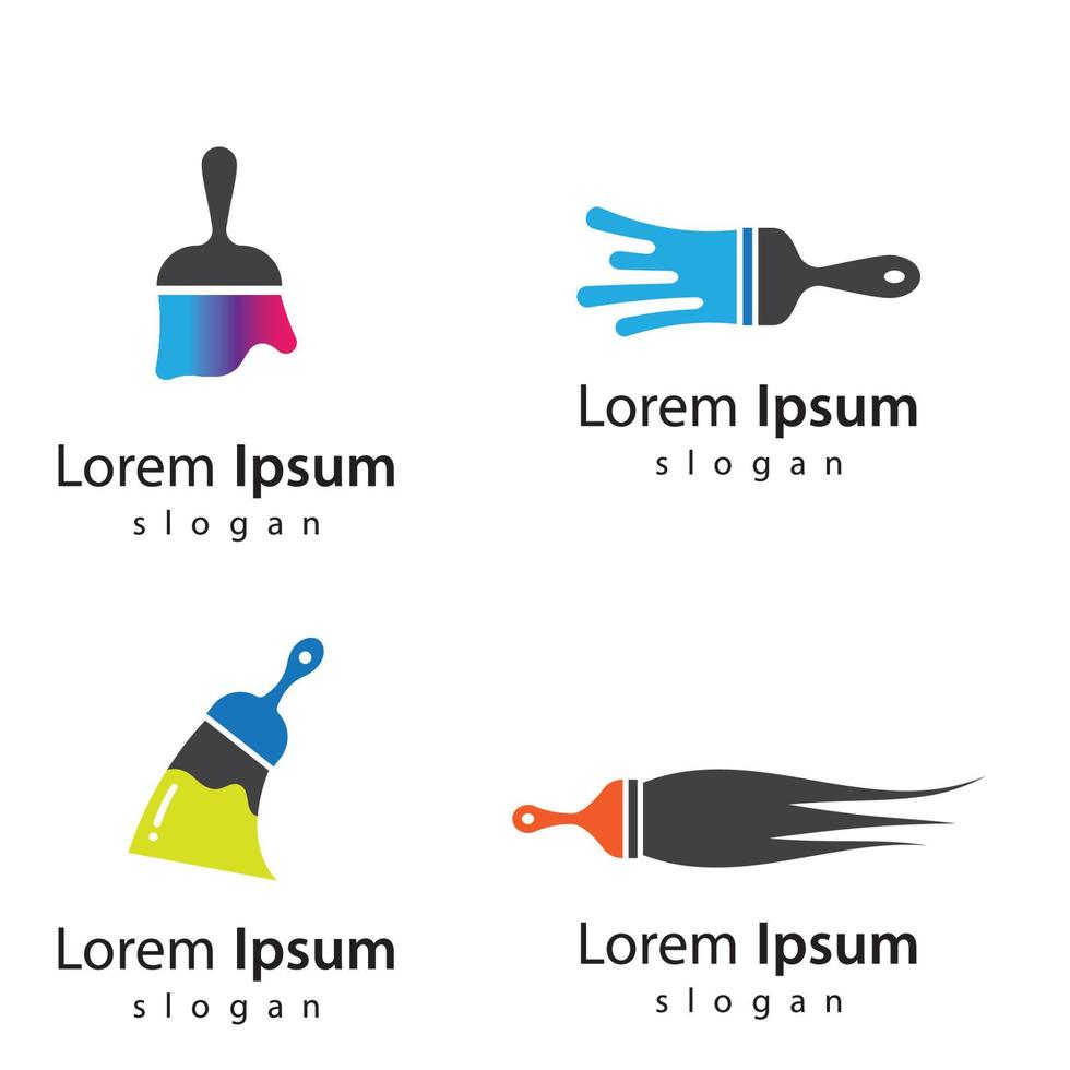 penseel logo vector pictogram