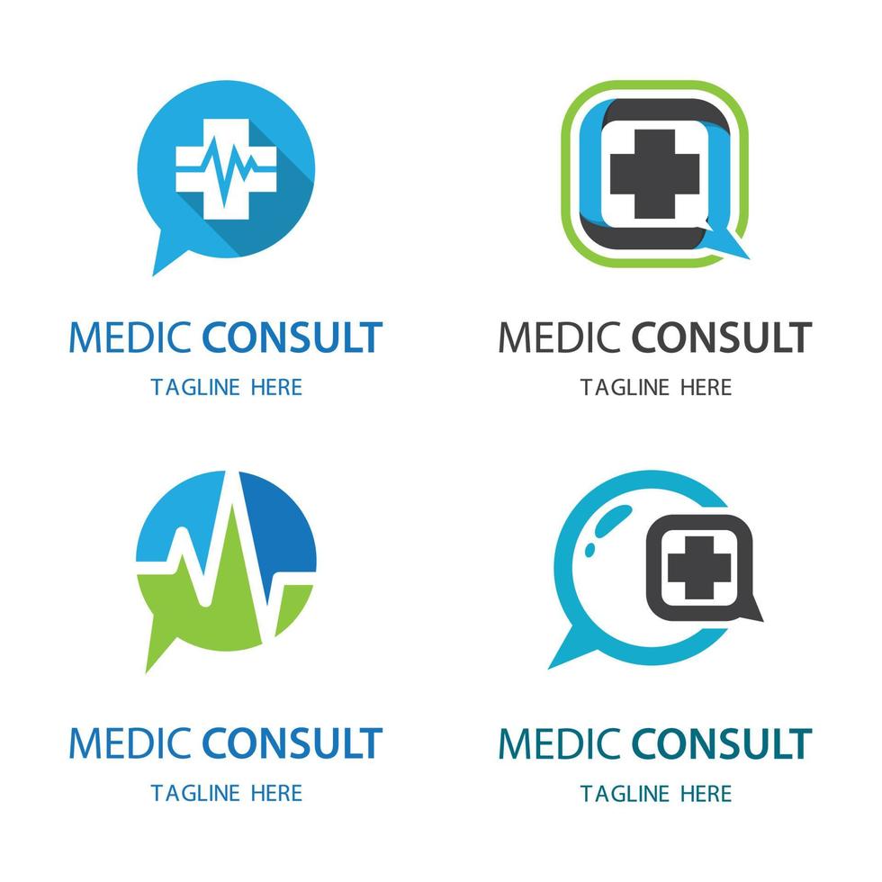 medic consult logo afbeeldingen vector