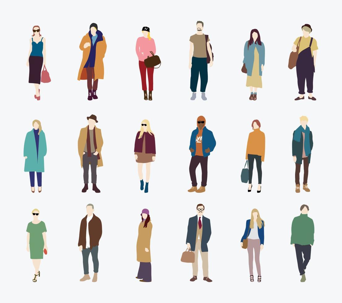 mensen street fashion vector pack